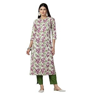 Pistaas Womens Cotton Regular Fit A Line