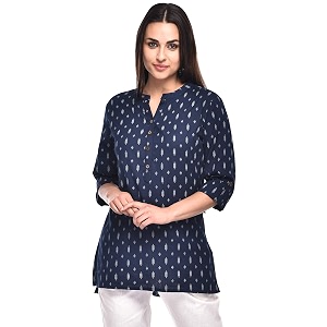 Pistaas Womens Cotton Straight Fit Straight Kurta