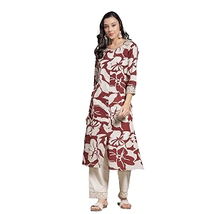 Pistaas Womens Cotton Regular Fit A Line