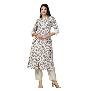 Pistaas Womens Cotton Regular Fit A Line