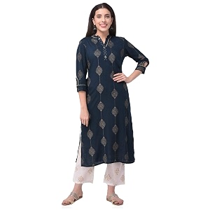 Pistaas Womens Viscose Printed Readymade Salwar Suit