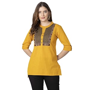 Pistaas Womens Cotton Straight Fit Straight Kurta