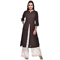 Pistaa39s Women39s Cotton Relaxed Fit A Line