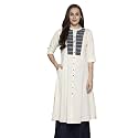 Pistaa39s Women39s Cotton Relaxed Fit A Line