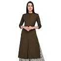 Pistaa39s Women39s Cotton Regular Fit Casual Kurta