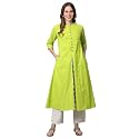 Pistaa39s Women39s Cotton Regular Fit Casual Kurta