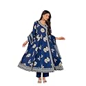 Pistaa39s Women39s Pure Cotton Anarkali Floral Printed