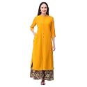 Pistaa's Women's Cotton Solid Readymade Salwar Suit Set