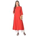 Pistaa39s Women39s Cotton Regular Fit Casual Kurta