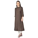 Pistaa39s Women39s Cotton Regular Fit Casual Kurta