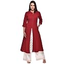 Pistaa39s Women39s Cotton Relaxed Fit A Line