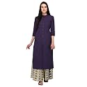 Pistaa's Women's Cotton Solid Readymade Salwar Suit Set