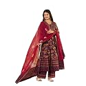Pistaa39s Women39s Pure Cotton Anarkali Floral Printed