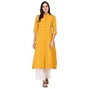 Pistaa39s Women39s Cotton Regular Fit Casual Kurta