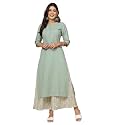 Pistaa39s Women39s Regular Fit Cotton Solid Kurta