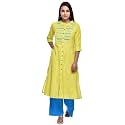 Pistaa's Women's Cotton Flex Cotton Regular Kurta Set