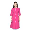 Pistaa39s Women39s Cotton Regular Fit Casual Kurta