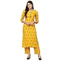 Pistaa's Women's Viscose Printed Readymade Salwar Suit Set