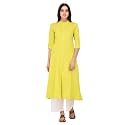 Pistaa39s Women39s Cotton Regular Fit Casual Kurta