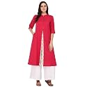 Pistaa39s Women39s Cotton Regular Fit Casual Kurta