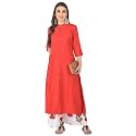 Pistaa's Women's Cotton Solid Readymade Salwar Suit Set