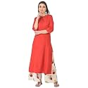 Pistaa39s Women39s Regular Fit Cotton Solid Kurta