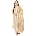 Pistaa39s Women Cotton Straight Printed Suit Set