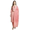 Pistaa39s Women Cotton Straight Printed Suit Set