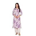 Pistaa39s Womens Floral Print A-Line Kurta with