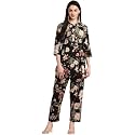 Pistaa39s Women Summery Floral Cotton Co-ord Set