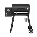 Pit Boss 700 Carbon Series Wood Pellet Grill & Smoker with LCD Digital Controller, 718-Sq. in. Cooking Space, 180°F to 500°F Temperature Range, Meat Probe, 13.5 lb. Pellet Hopper, Black