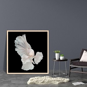pitaara box betta big ear  canvas painting for bedroom amp living room  natural brown frame  266 x 277 inch 68 x 70 cms
