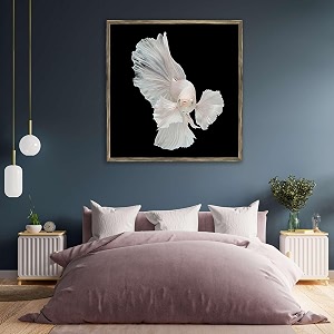 pitaara box betta big ear  canvas painting for bedroom amp living room  antique golden frame  266 x 277 inch 68 x 70 cms