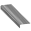 Piutouyar 4mm Hex Key Wrench, 20 Pcs Allen Key Wrench, Black