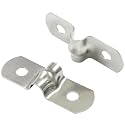 Piutouyar 50 Pack 5mm Two Hole Strap U Bracket, 3/16 Inch
