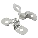 Piutouyar 50 Pack 8mm Two Hole Strap U Bracket, 0.31 Inch