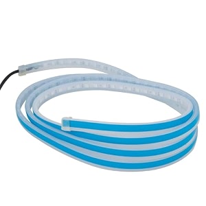 pivalo 60cm drl flexible silica gel daytime running strip light auto led soft strips tube signal lamp universal for bikes cars and home decoration white and yellow set of 2