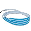 Pivalo 60cm DRL Flexible Silica Gel Daytime Running Strip Light Auto LED Soft Strips Tube Signal Lamp Universal For Bikes Cars and Home Decoration (White and Yellow, Set of 2)