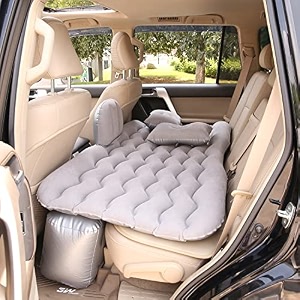 pivalo a2 multifunctional inflatable car bed mattress universal car back seat for baby travel air inflation with two air pillows car air pump and repair kit ash