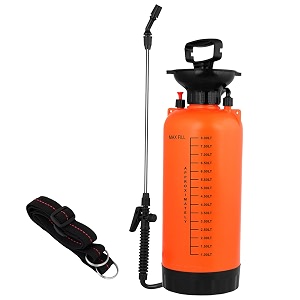 pivalo agro 8 ltrs handheld manual garden sprayer water pressure pump for plant spraying gardening household cleaning pesticide removal and sanitising random colourmulticolour