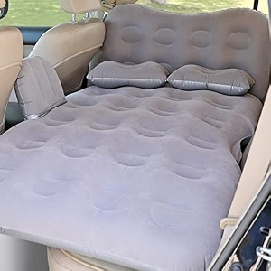 pivalo m1 multifunctional inflatable car bed mattress universal car back seat for baby travel air inflation with two air pillows car air pump and repair kit grey