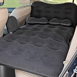 pivalo m1 multifunctional inflatable car bed mattress universal car back seat for baby travel air inflation with two air pillows car air pump and repair kit black