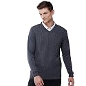 Pivl Men39s V Neck Winter Solid Sweater