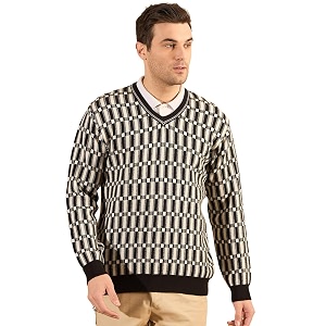 Pivl Mens Winter Checkered and Trendy Sweater