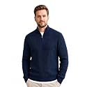 Pivl Mens Winter Half Zip Solid Sweater