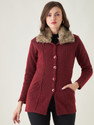 Pivl Self Design Collared Neck Casual Women