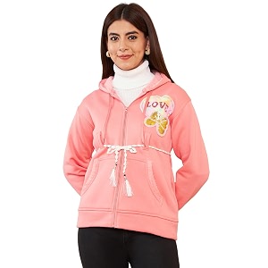 Pivl Women Jacket for Winter with Belt