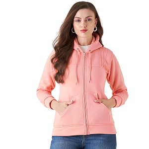 Pivl Women Solid Hooded Jacket for Winter