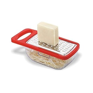 pivot mini cheese garlic ginger grater stainless steel blade with detachable unbreakable clear storage container citrus lemon zester fruits parmesan cheese