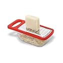 PIVOT Mini Cheese Garlic Ginger Grater Stainless Steel Blade with Detachable Unbreakable Clear Storage Container Citrus Lemon Zester Fruits Parmesan Cheese